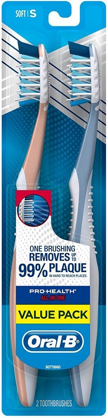 Oral-B Pro Health All-in-One 40 S Soft Cross Action Brush Twin Pack