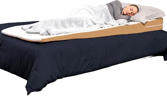 Avana Super Slant Full Length Bed Wedge Memory Foam Pillow with Cooling Tencel Cover, Half-Queen