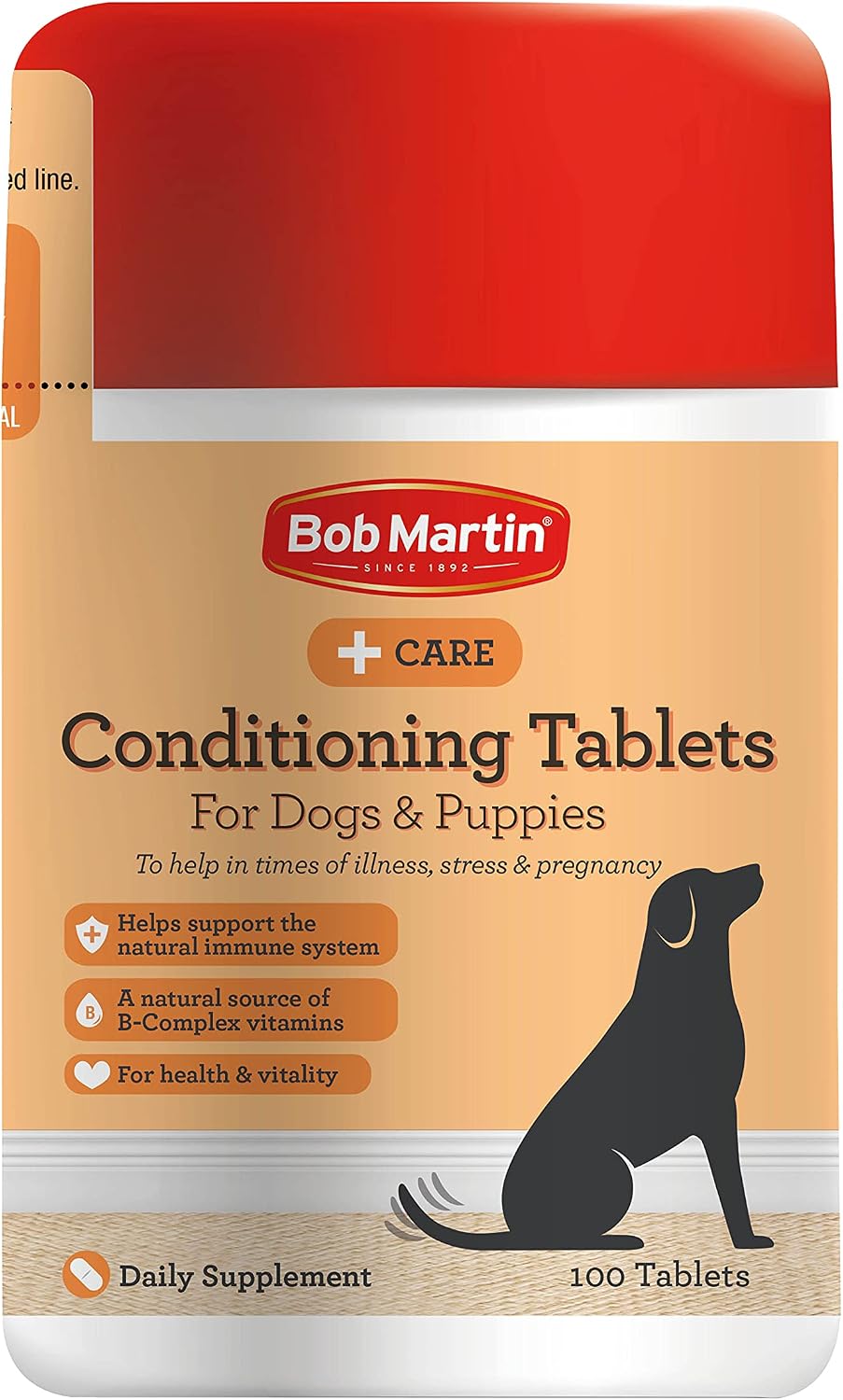 Bob Martin Conditioning Tablets for Dogs 100 Tablets - Rich in Vitamins, Supports a Healthy Immune System, Nutritional Tasty Supplement