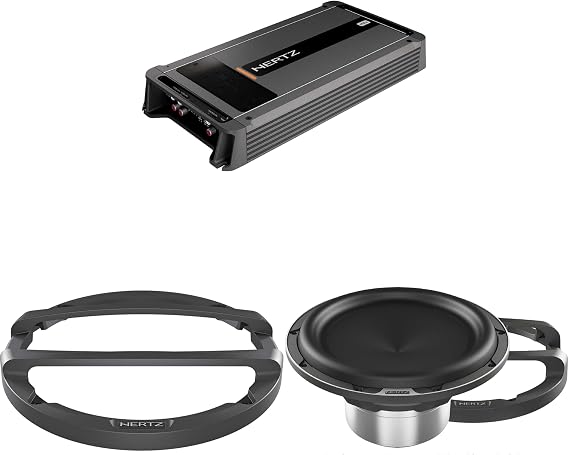 Hertz ML-Power-1 Amp + ML 2500.3 10 in Subwoofer Bundle