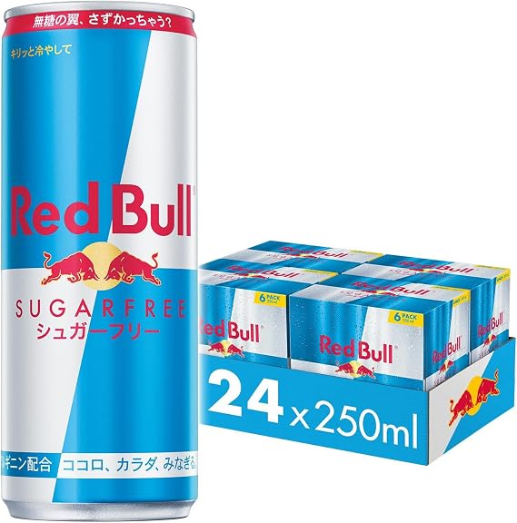 Red Bull Energy Drink, Sugar Free, 8.5 fl oz 250 ml x 48 Bottles 24 bottles x 2 cases