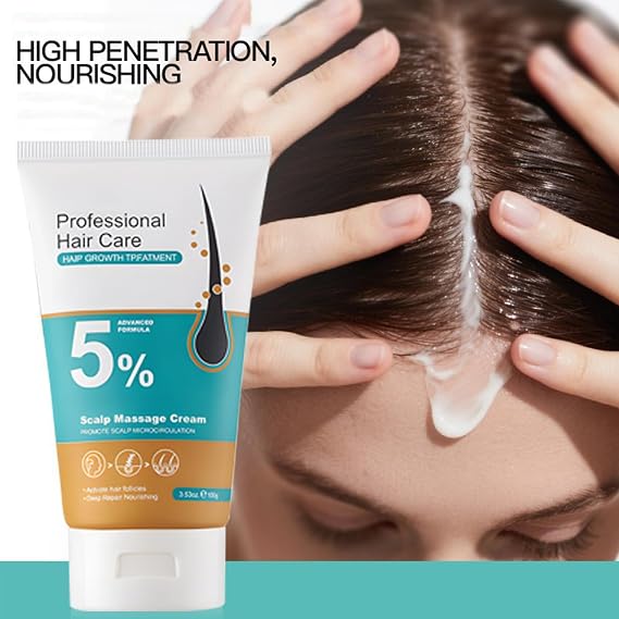 Hair Scalp Massage 5% Minoxidil Men Regrowth Strengthens Kormesic Rosemary Biotin Cream Women Fast Roots Treatment Serum Keratin Ginger Extract 100g(2pcs)