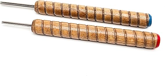 Paper Bead Roller Quilling Tool Set of Two 1/8 Inch & 3/32 Inch Slotted Metal Winding Pin for Paper Jewelry Making
