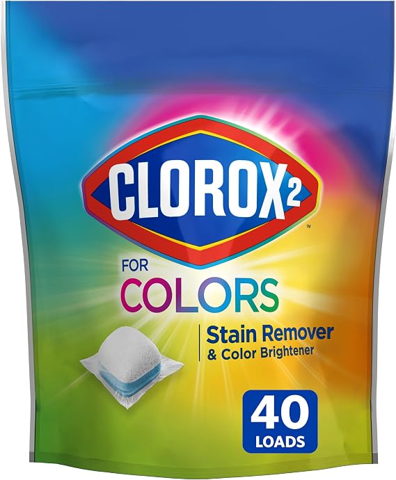 Clorox 2 Laundry Stain Remover and Color Booster Pack, 40 Count