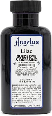 Angelus Brand Suede & Nubuck Dye & Dressing w/Applicator - 3 oz, Lilac