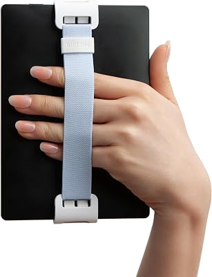 WiLLBee CLIPON Point Mini for Kindle Basic 2024 2022 6inch Oasis Strap Hand Strap Finger Grip Holder Blue