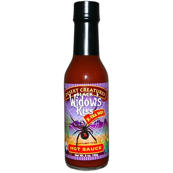 Desert Creatures Habanero Hot Sauce - Black Widow's Kiss - Extra Hot!