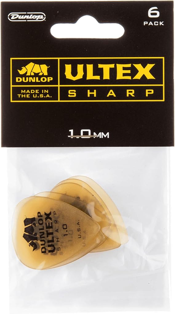 Jim Dunlop Ultex Sharp Pick 1.0MM - 6 Pack