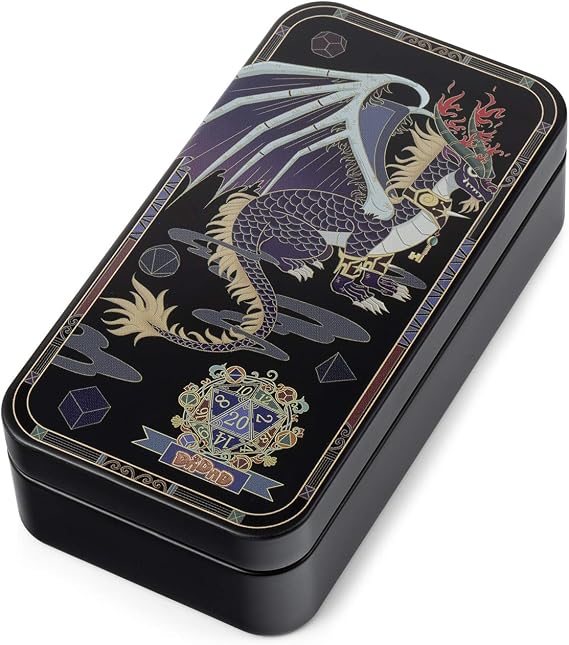 DNDND Metal Case With Foam for Dungeons and Dragons D&D Dice Storage