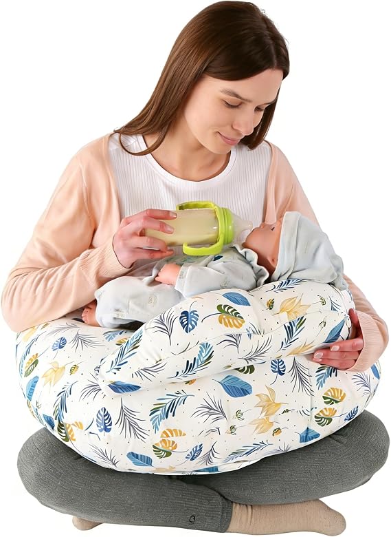 Nursing Pillow for Breastfeeding with Security Fence