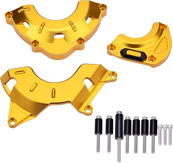 motokano Motorcycle Engine Guards Kit Frame Slider Protector Compatible with Kawasaki Z900 (2017-) Z900RS (2018-) Z900RS Cafe (2018-) (Gold), Z900RS-HK