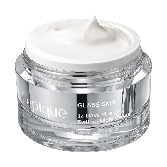 Lepique Retinol Night Cream - No.1 Korean Premium Repair Cream, 1.69 Fl Oz