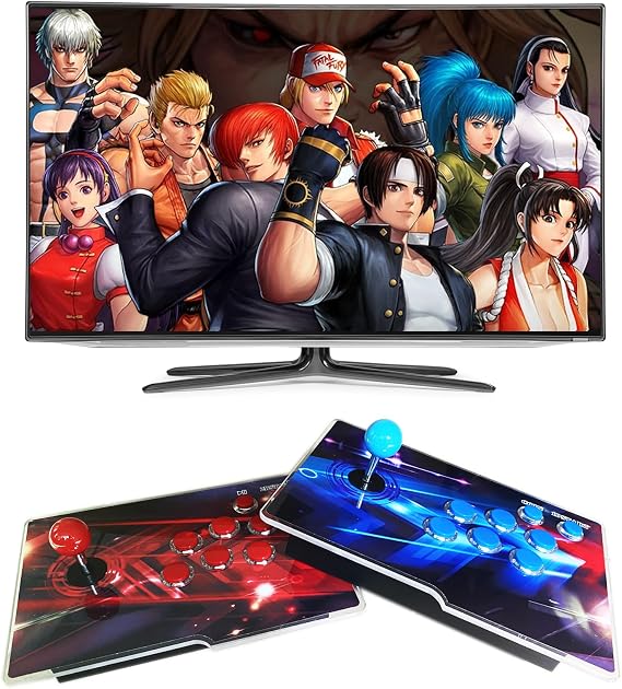36800 in 1 3D Pandora's Box Arcade Games Console with WiFi Function to Download More Games, Two Separate joysticks, 4K HDMI Output for TV/PC/Projector, 4 Players, Support Search/Save/Hide/Pause
