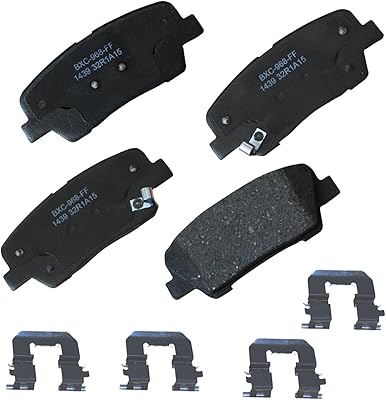 Bendix Premium SBC1439 Ceramic Rear Brake Pads for Select Models Genesis G70, G80, Hyundai Coupe, Santa Fe, Fe XL, Kia Sorento, Stinger