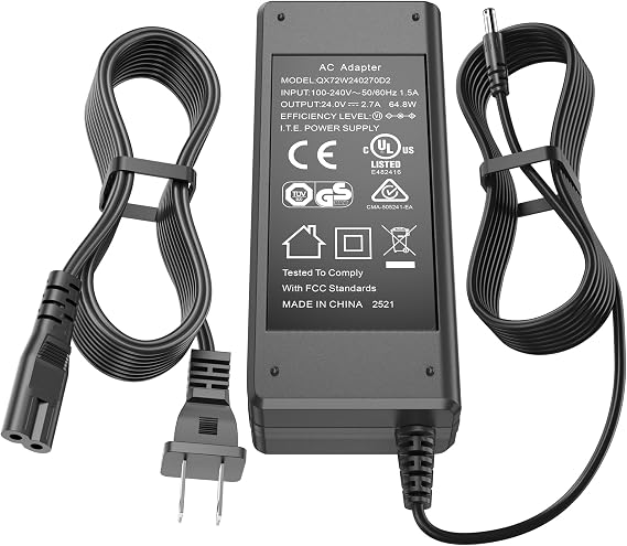 24V Charger for Logitech G29 G920 G923 G940 G25 G27 GT Racing Wheel Power