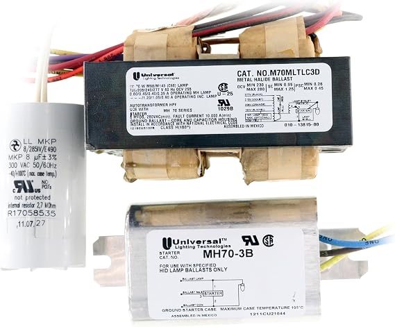 Universal Lighting Technologies M70MLTLC3D-518C Metal Halide MH Ballast, 70W M98, 120/208/240/277V