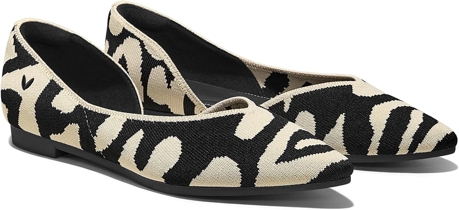 VIVAIA Melia Women's Flats Casual Slip on Washable Pointed-Toe Ballet Shoes