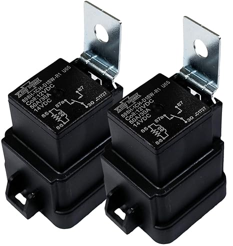 Song Chuan Automotive Relay, 12VDC 30 A, Weatherproof Replace HELLA # GM 12193611 (Pack of 2)