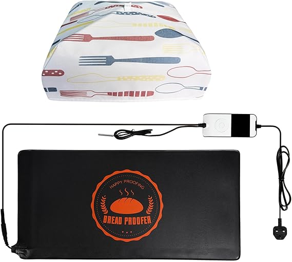 Bread Proofer Warming Mat with Heat Preservation Cover Adjustable Temperature Dough Starter Mat, Sourdough Dough Proofer for for Making Bread
