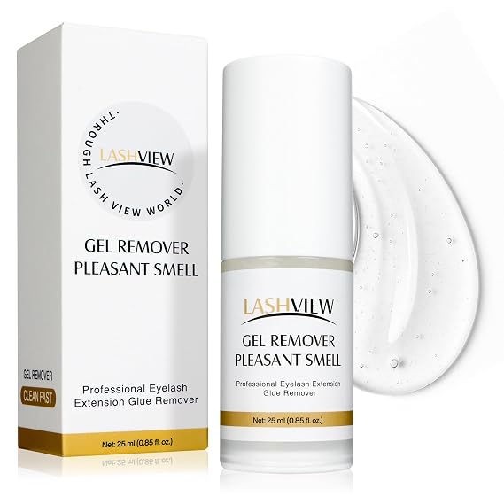 LASHVIEW Sensitive Lash Remover for Lash Extensions - Clear Eyelash Extension Remover Gel 25ml