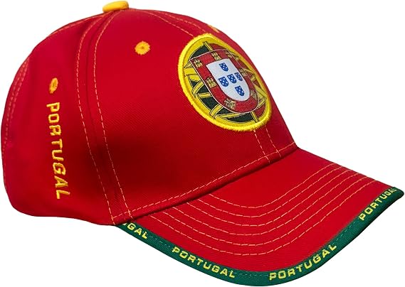 Just 4 Kicks Portugal Cap, Football Soccer Cotton Dad Hat, Adjustable Baseball Cap, Maroon