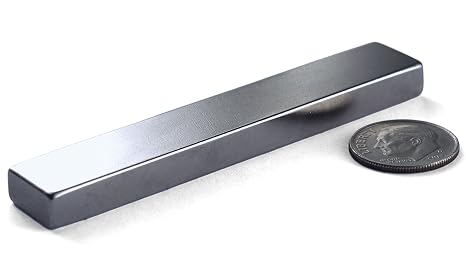3" x 1/2" x 1/4" Neodymium Bar Magnet Premium-Grade Rare Earth Permanent Magnet, 35 lb for Industrial, Scientific & Craft Applications