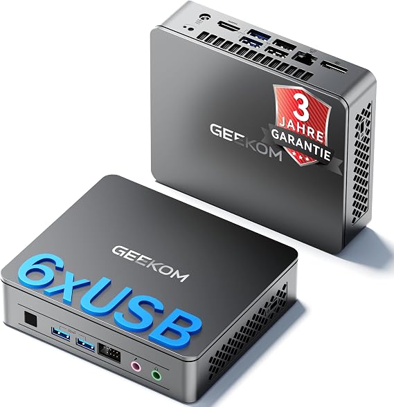 GEEKOM Business Mini PC Air12 Lite with Intel N95 8GB DDR4 256GB SSD