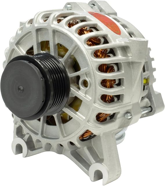 Powermaster - Alt Ford 6G Natural 200A 6 grv Clutch Pulley Large Frame V MTG PCM Controlled LI-SIG-A VR