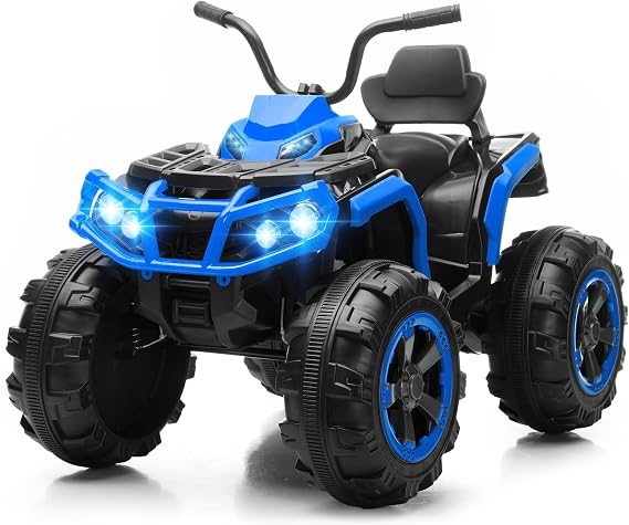 Kids ATV 4 Wheeler Ride on Toys for Big Kids, Blue