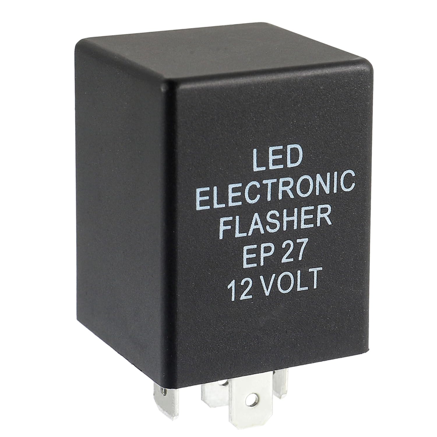EP27 FL27 5 Pin Automatic Electronic LED Flasher Relay Fix for Motorcycle Turn Signal Light Bulbs Fast Hyper Flash