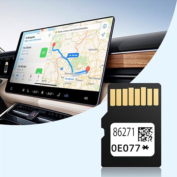 2025 Latest 86271-0E077 Navigation SD Card Map Update Version for Tacoma RAV4 Camry Corolla Highlander 4Runner Tundra Navigation Accessories Micro SD Card GPS Map for USA/CAN