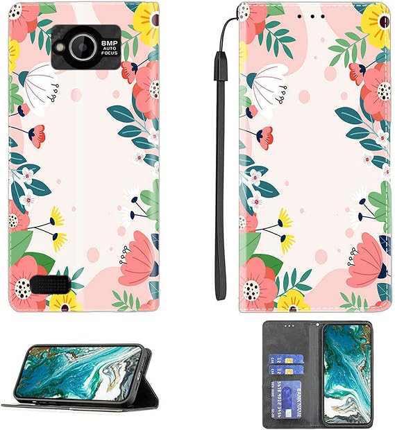 Aroepurt Case for BRONDI 850 4G Case Compatible with BRONDI 850 4G Phone Case Cover PU Leather Kickstand Magnetic Wallet Case CPT27