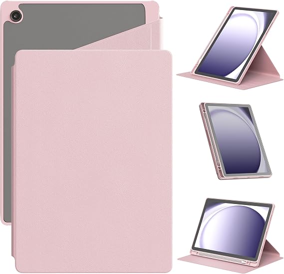 360° Rotating Tablet Case for Samsung Galaxy Tab A11 Plus 2025/A9 Plus 2023 11"(SM-X230/X236), Flip Cover with 3-Angle Stand, Shockproof,
