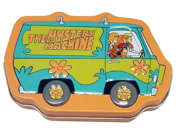 Scooby-Doo and the Gang Sour Green Apple Flavored Candy - (1) Collectible Tin filled with The Mystery Machine Van Shaped Candies