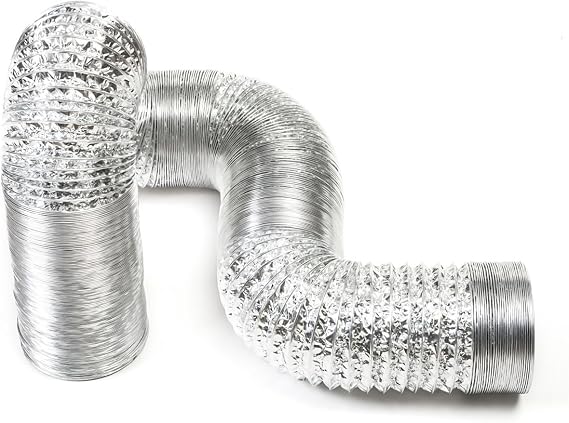 STERR Aluminium Polyester Ventilation Duct Hose - 250mm x 3m - Silver - 1 Count - Construction, Heating, Cooling, Ventilation Systems