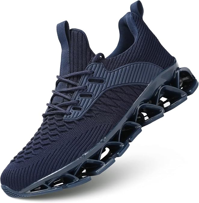 Men's Trainers Blade Running Walking Shoes Mesh Breathable Sport Fashion Sneakers Gym Tennis Casual Zapatos