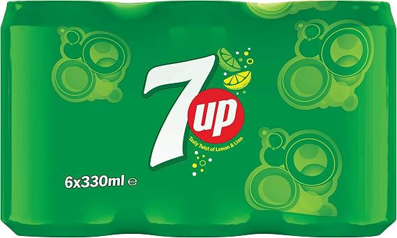 7UP - Lemon & Lime Flavoured Fizzy Drink - MP6x4 x 330 ml cans