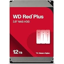 Western Digital 12TB WD Red Plus NAS Dahili Sabit Disk HDD - 7200 RPM, SATA 6 GB/s, CMR, 512 MB Önbellek, 3.5" - WD120EFGX