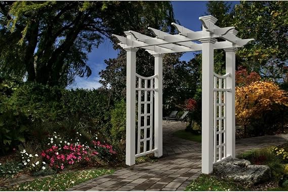 Vita Fairfield Deluxe 58 inchW x 92 inchH Vinyl Arbor