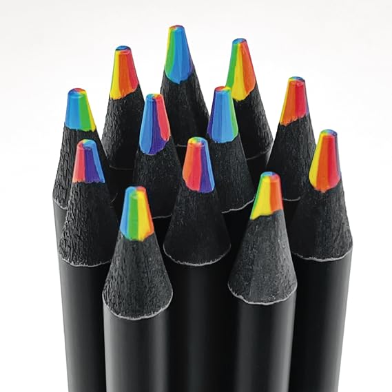 OHOME Stocking Stuffers - 12 Rainbow Colored Pencils - Easter Games Crafts for kids,Art Supplies Drawing Kit for Teen Girl Gift Trendy Stuff | Back to School Supplies