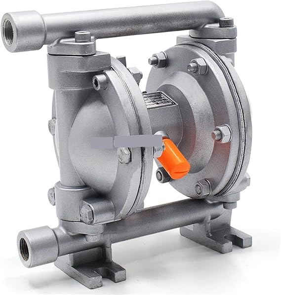 Diaphragm Pump, Chemical Pump Air Operated Double Diaphragm Pumps 1/2" 19 L/min 5GPM Pneumatic Aluminum Alloy Liquid Fuel Pump Water Treatment(F46 diaphragm)