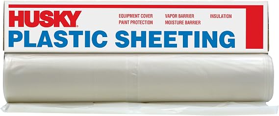 Husky Plastic Sheeting Clear 6ml 6ft x 100ft