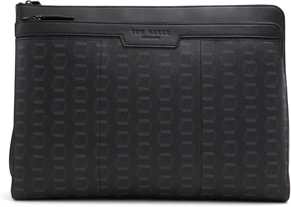 Ted Baker Men's Thame Document Holder, Black Graphic