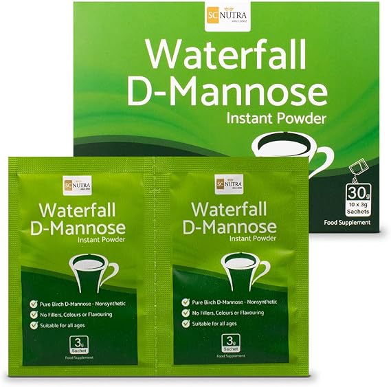 sc nutra Waterfall D-Mannose Instant Powder Packets (10 x 3g) - Cystitis & UTI Relief
