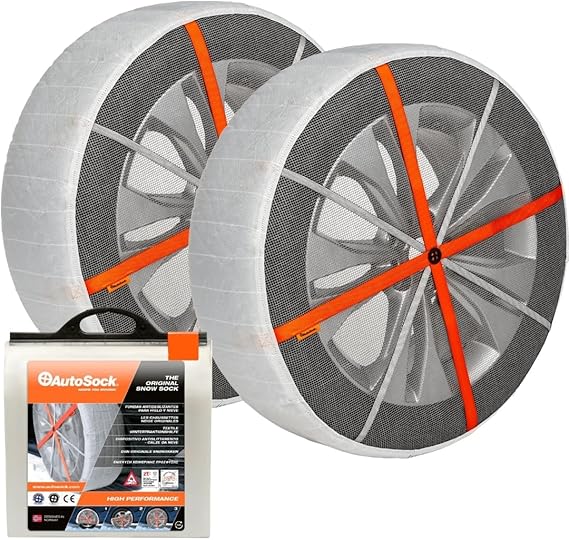 AutoSock for Passenger Vehicles HP685, Snow Socks for Tires, Pack of 2