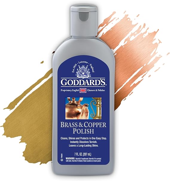 Goddard's Brass & Copper Polish, All Purpose Metal Polishing Compound, 7oz