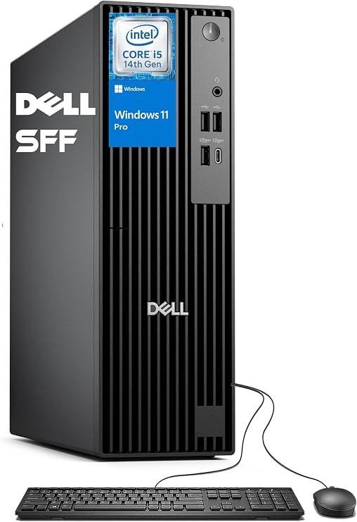 Dell Pro Slim QCS1250 (Next Gen OptiPlex 7000 SFF), Intel 14-Core i514500 (> i7-13700T) Business Desktop, IST Computer Customized 16GB/32GB/64GB DDR5, 512GB/1TB SSD, DisplayPort, Ethernet, Win 11 Pro