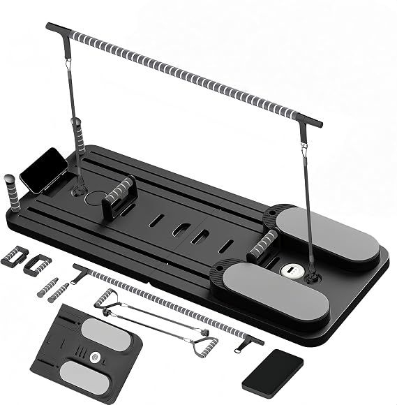 Pilates Board-Pilates Reformer Board,Multi-Purpose Portable Pilates Reformer Machine Home Pilates Kit for Home Workout,Fitness, Exercise,Abs,Core Equipment