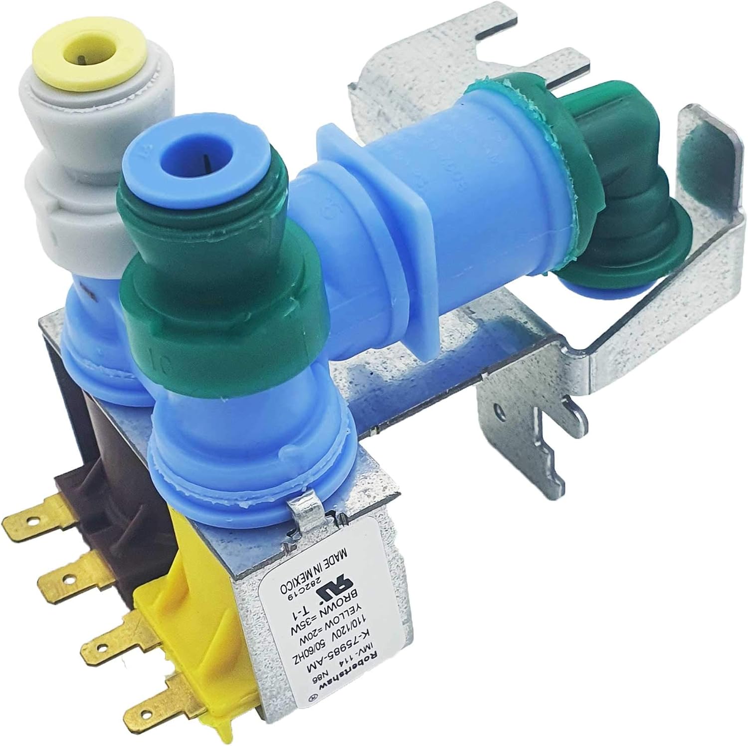 Enterpark 67005154 IMV-114 Water Inlet Valve for Whirlpool Refrigerator replaces WP67005154 1071263 67003818 8208153