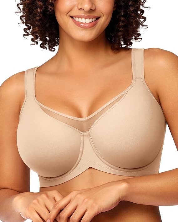 LetsJoli Minimizer Bras for Women Full Coverage Underwire Plus Size Support